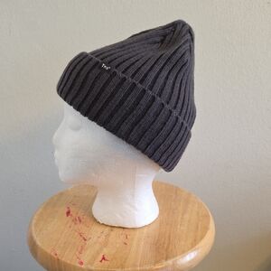 TNA Dark Gray Ribbed Knit Beanie